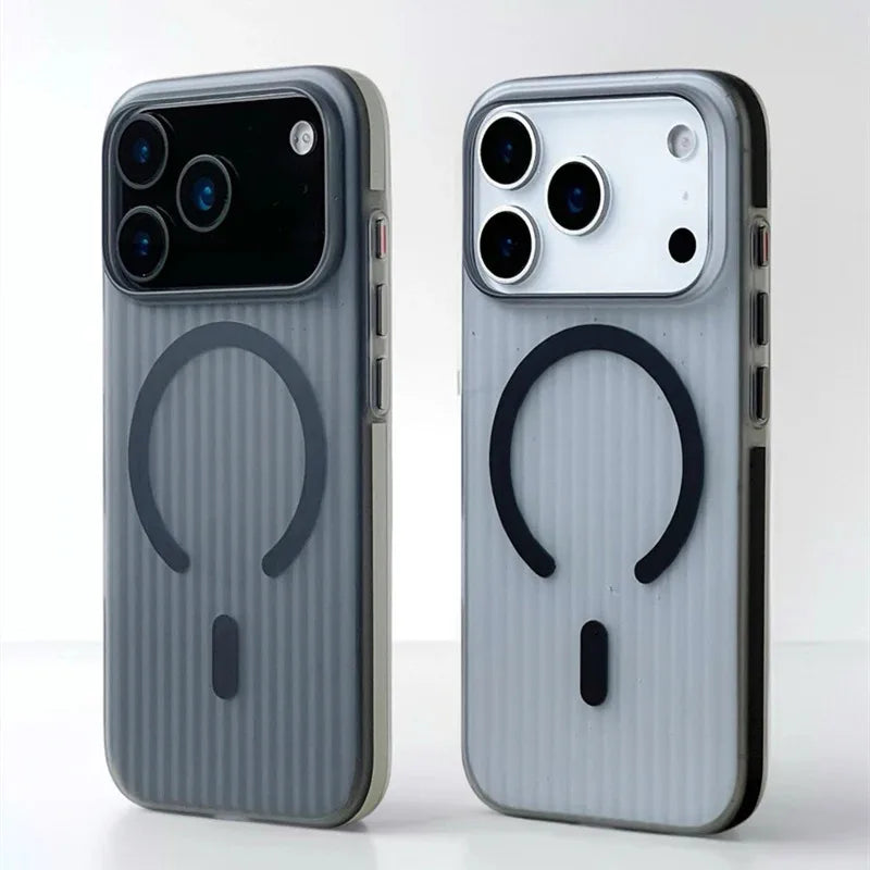 MagSafe Frosted Protective Case Black Edge