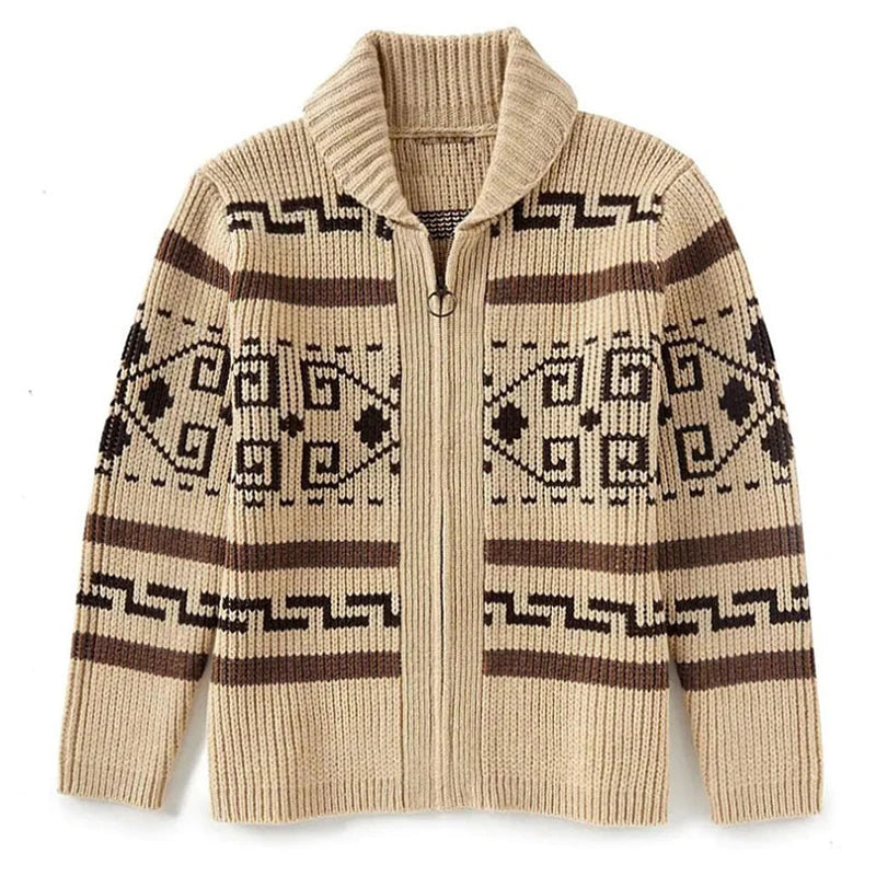 Men's Reversible Wool-Touch Knit Jacket