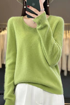 Women's Cozy Luxe Sweater - Harmonia Apple Green
