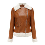 Women's Leather Jacket – Timeless Style and Durability. Brown