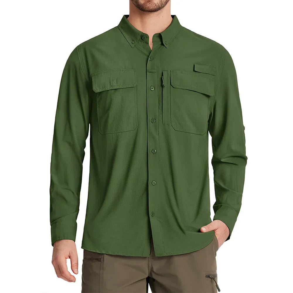 UV Protection Performance Shirt Army Green