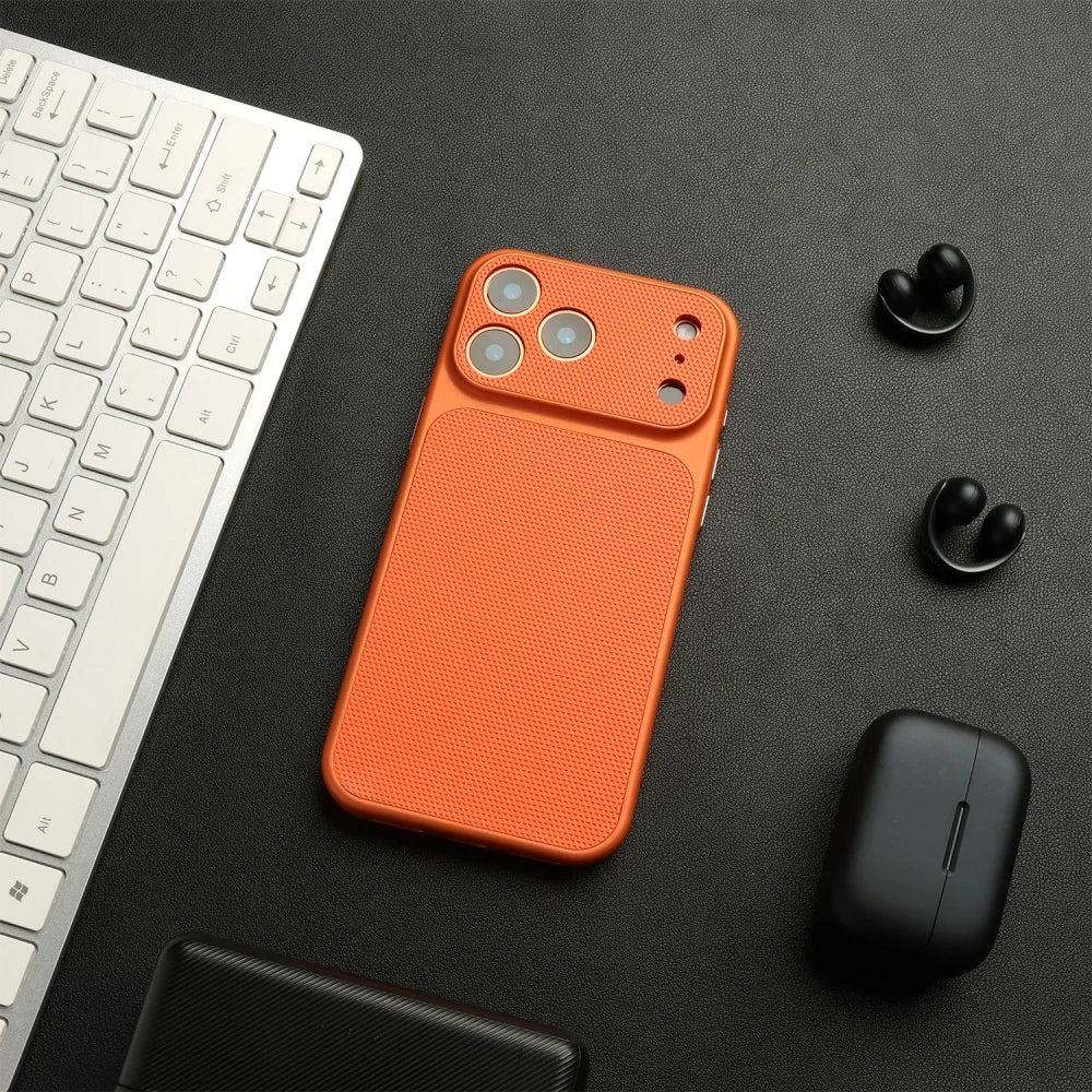 Durable Terra Grid iPhone Case for Ultimate Protection Orange