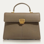 Structured Top Handle Handbag for Women – Elegant Everyday Style Gray