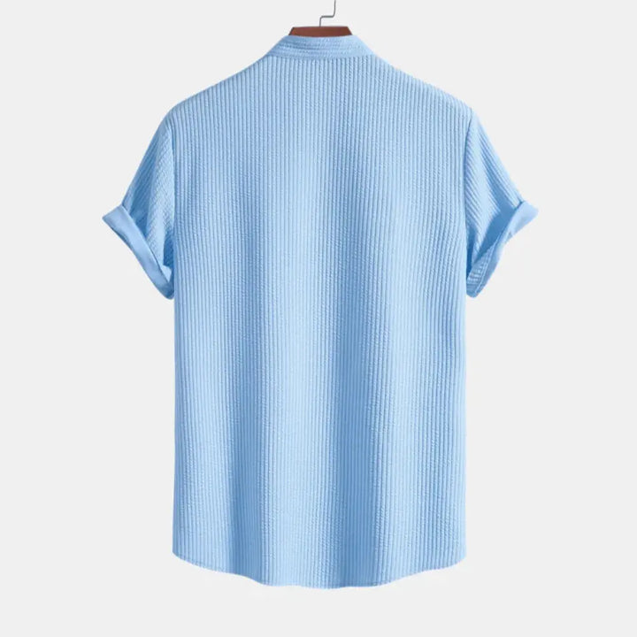 Sleek Ribbed Shirt for Effortless Style