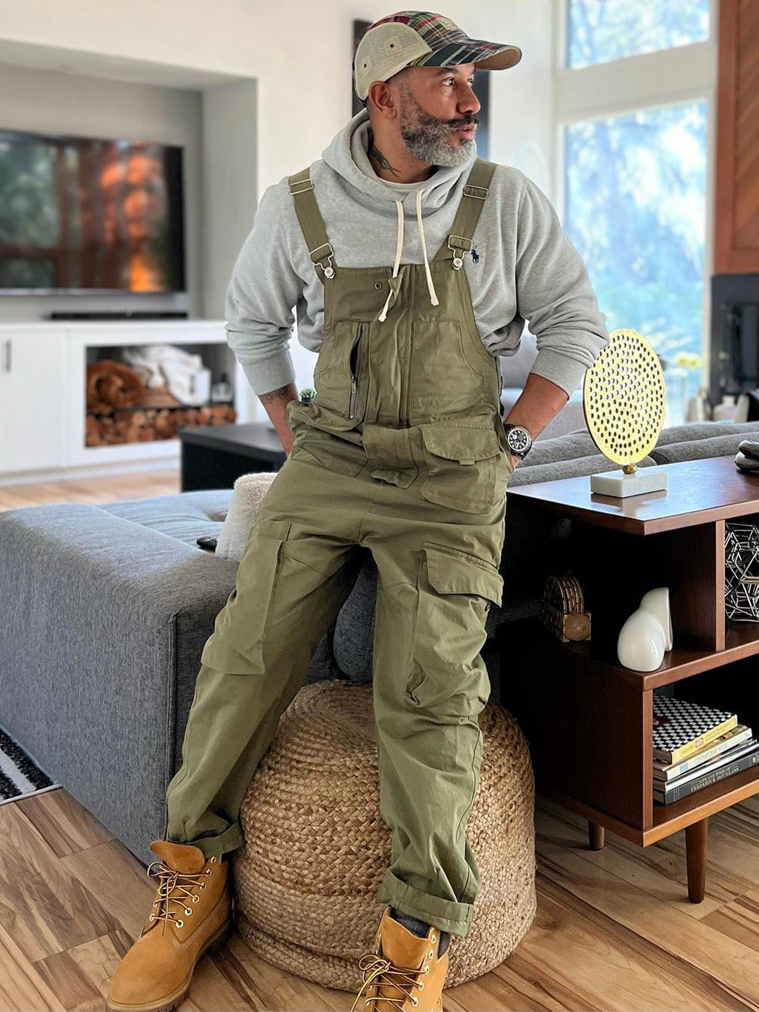 Men's Casual Denim Overalls