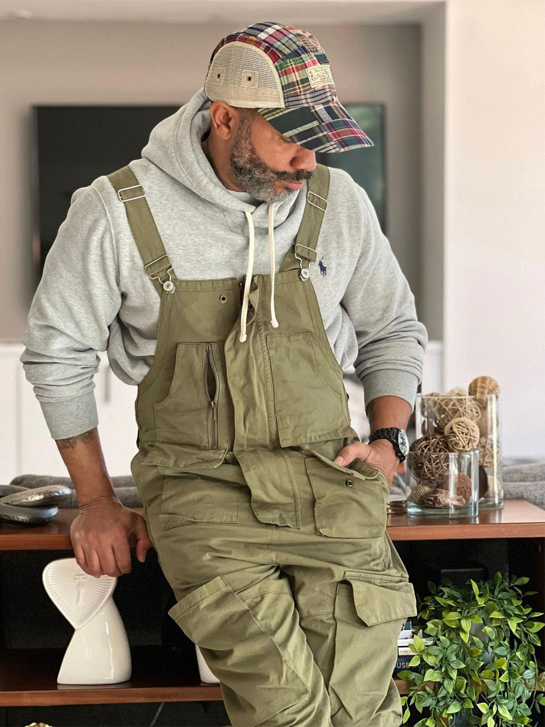 Men's Casual Denim Overalls