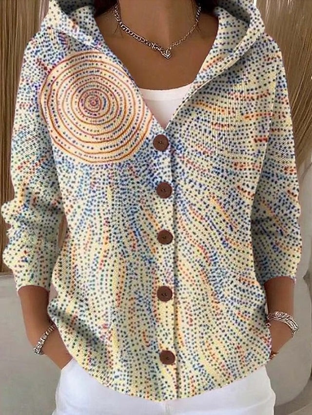 Cassidy | Cardigan artistico lungo e confortevole da donna