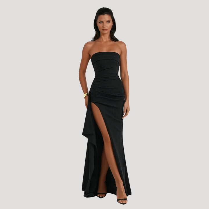 Clara | Damen Trägerloses Maxikleid für Hochzeitsgäste