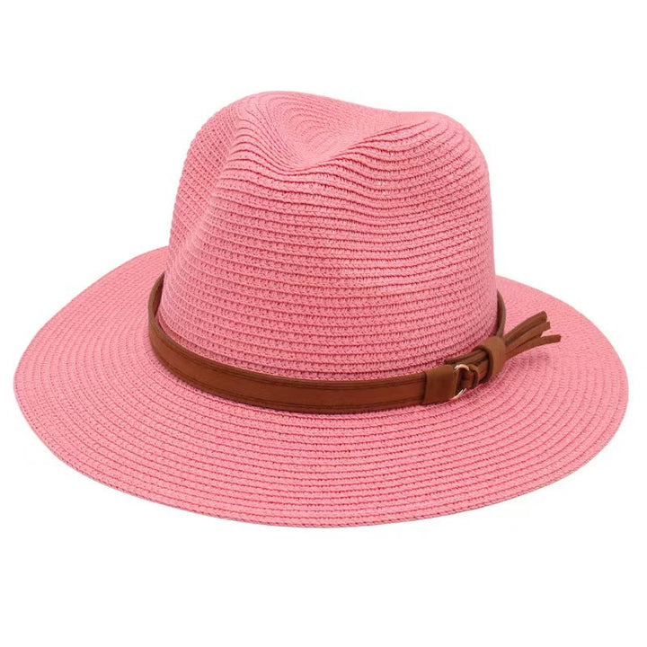 Straw-woven Breathable Casual Straw Hat Watermelon Red M