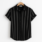 Men's Striped Linen Shirt - Castello Style