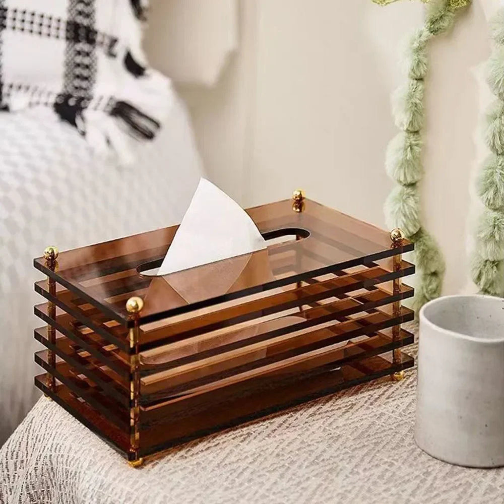 Stylish Acrylic Tissue Box for Home or Office
