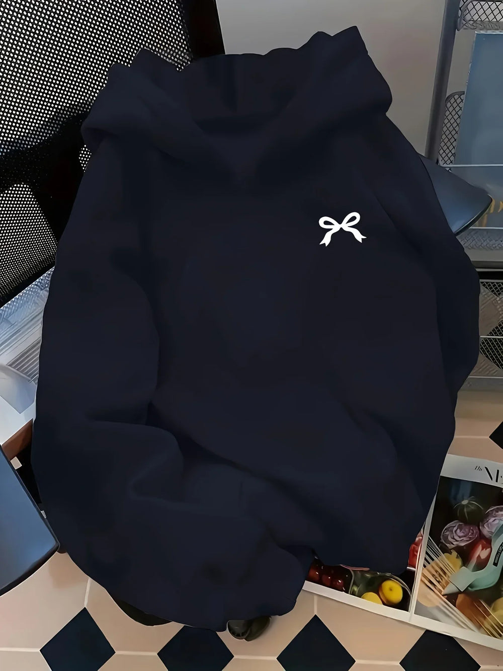 Stylish Bow Tie Hoodie for Comfortable Casual Wear-MODAUTLET
