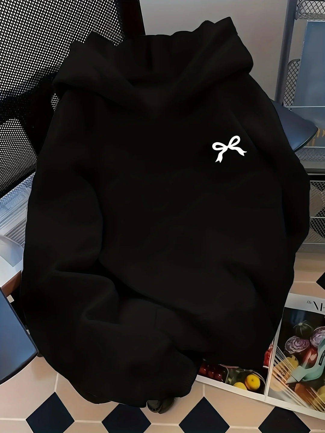 Stylish Bow Tie Hoodie for Comfortable Casual Wear-MODAUTLET