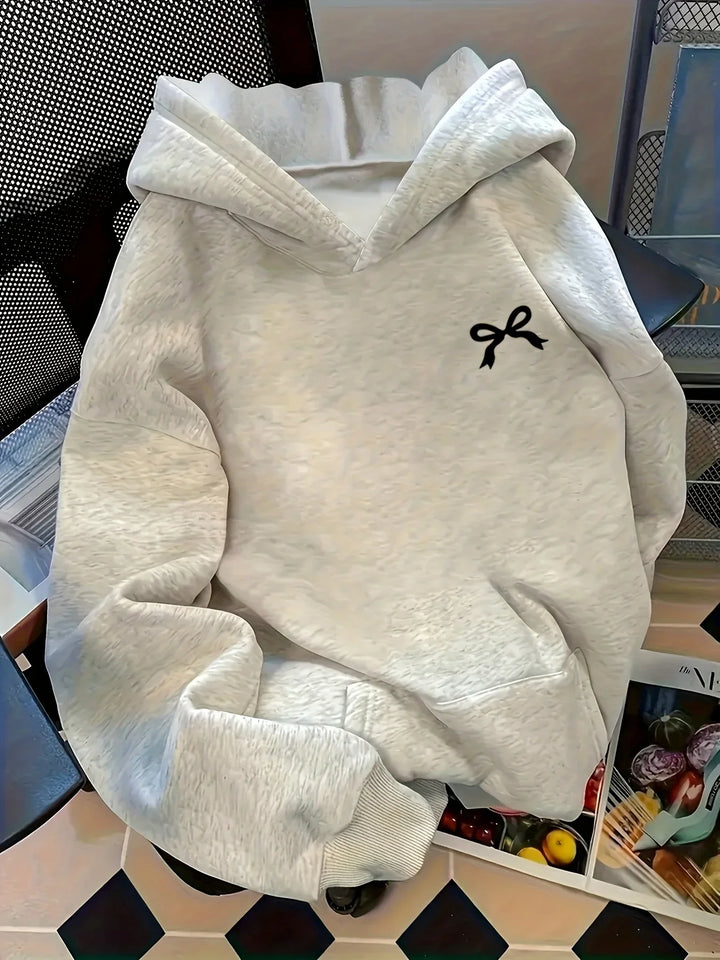 Stylish Bow Tie Hoodie for Comfortable Casual Wear-MODAUTLET