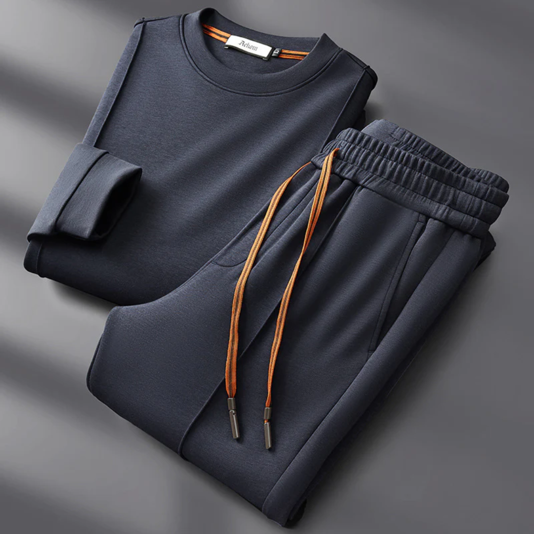 Stylish Cotton Tracksuit Set for Ultimate Comfort Navy Blue