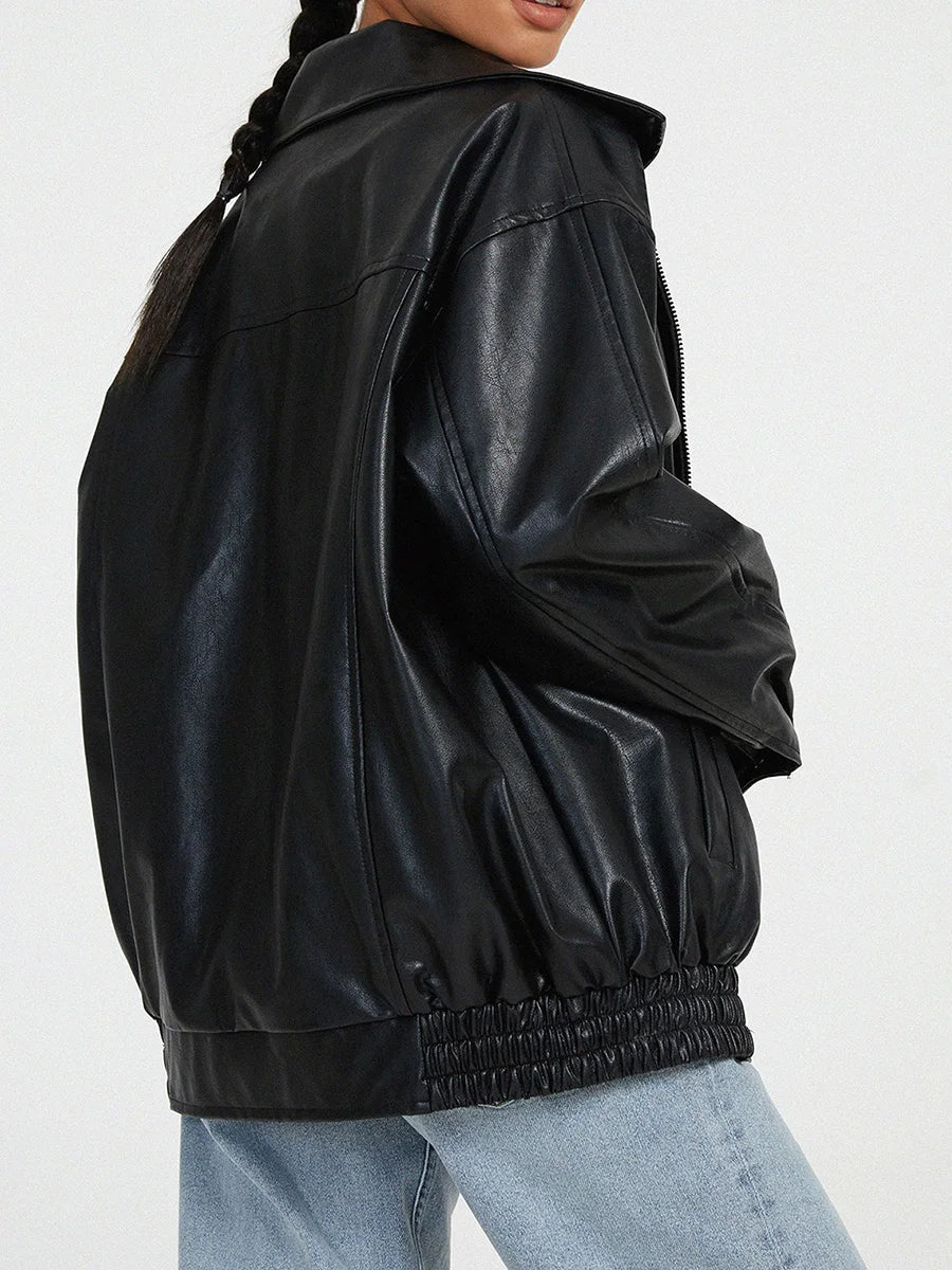 Stylish Oversized Bomber Jacket