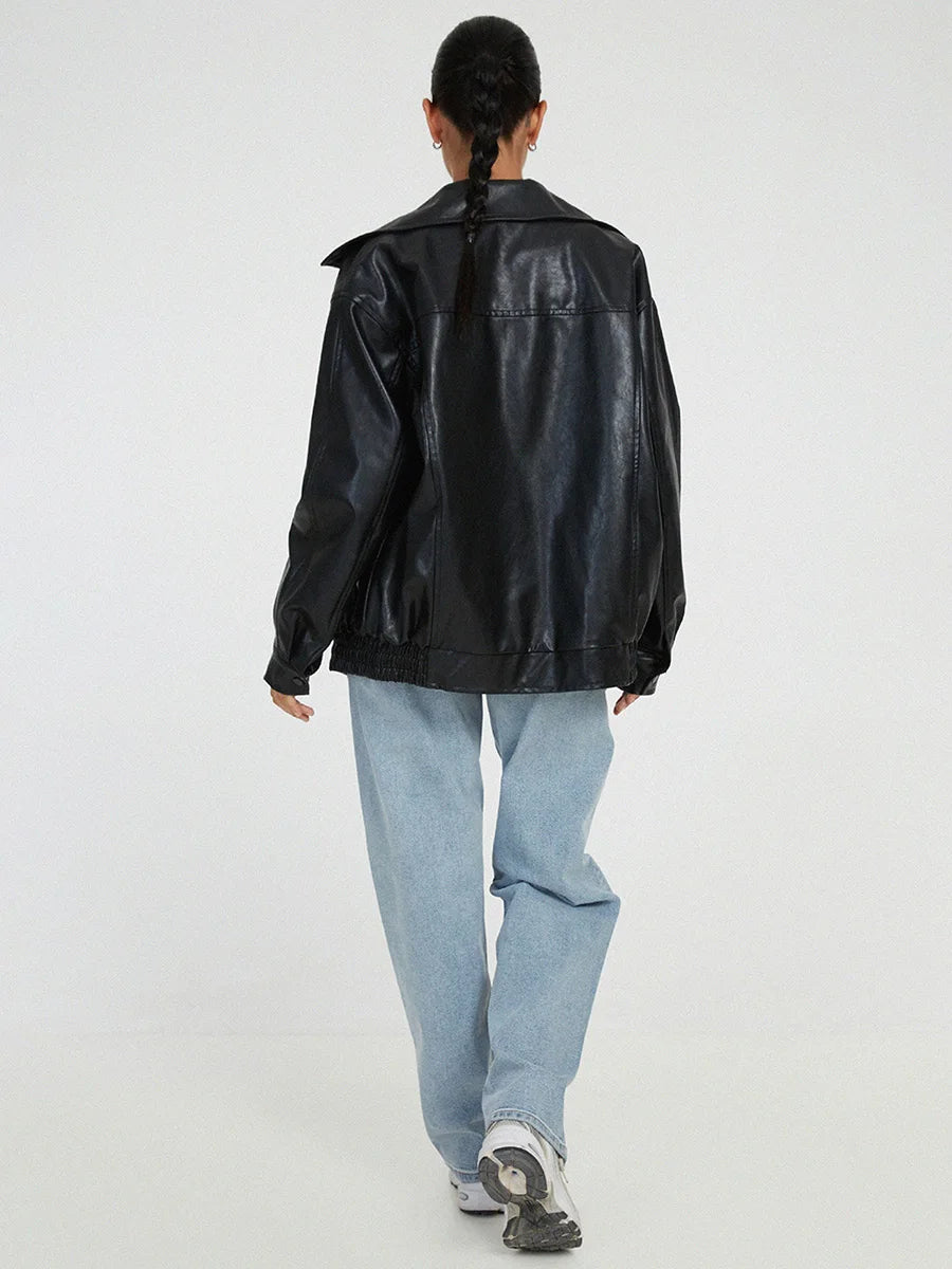Stylish Oversized Bomber Jacket