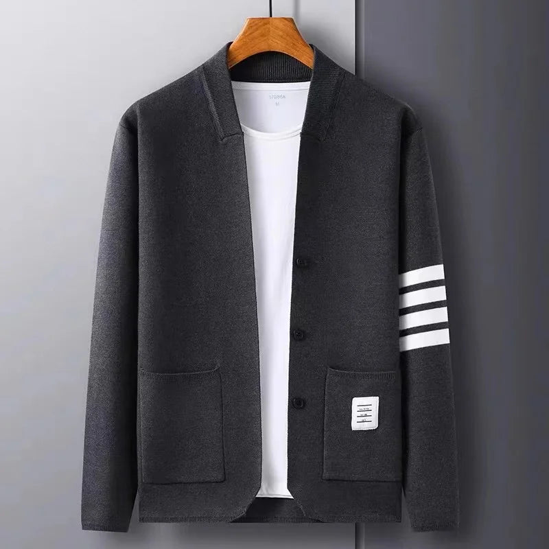 Stylish Varsity Cardigan with Unique Details for Casual Wear