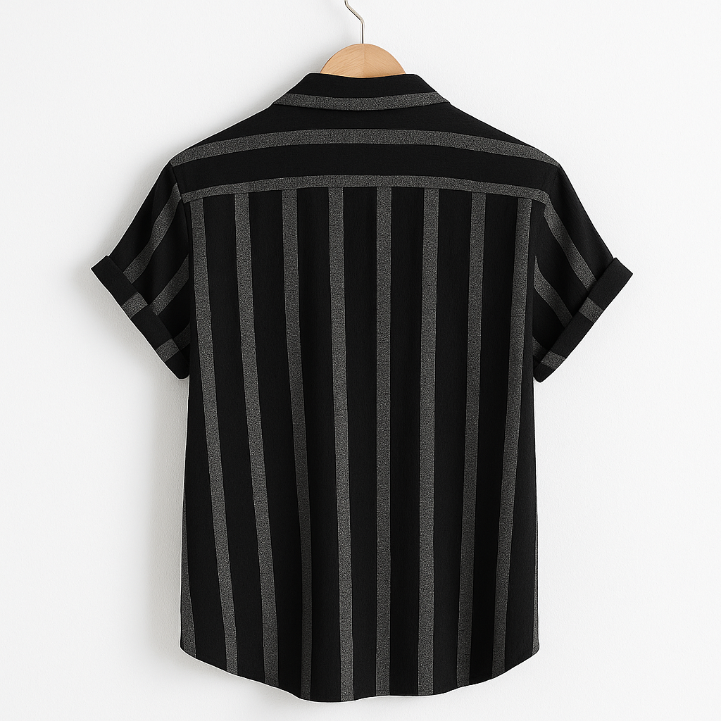 Men's Striped Linen Shirt - Castello Style