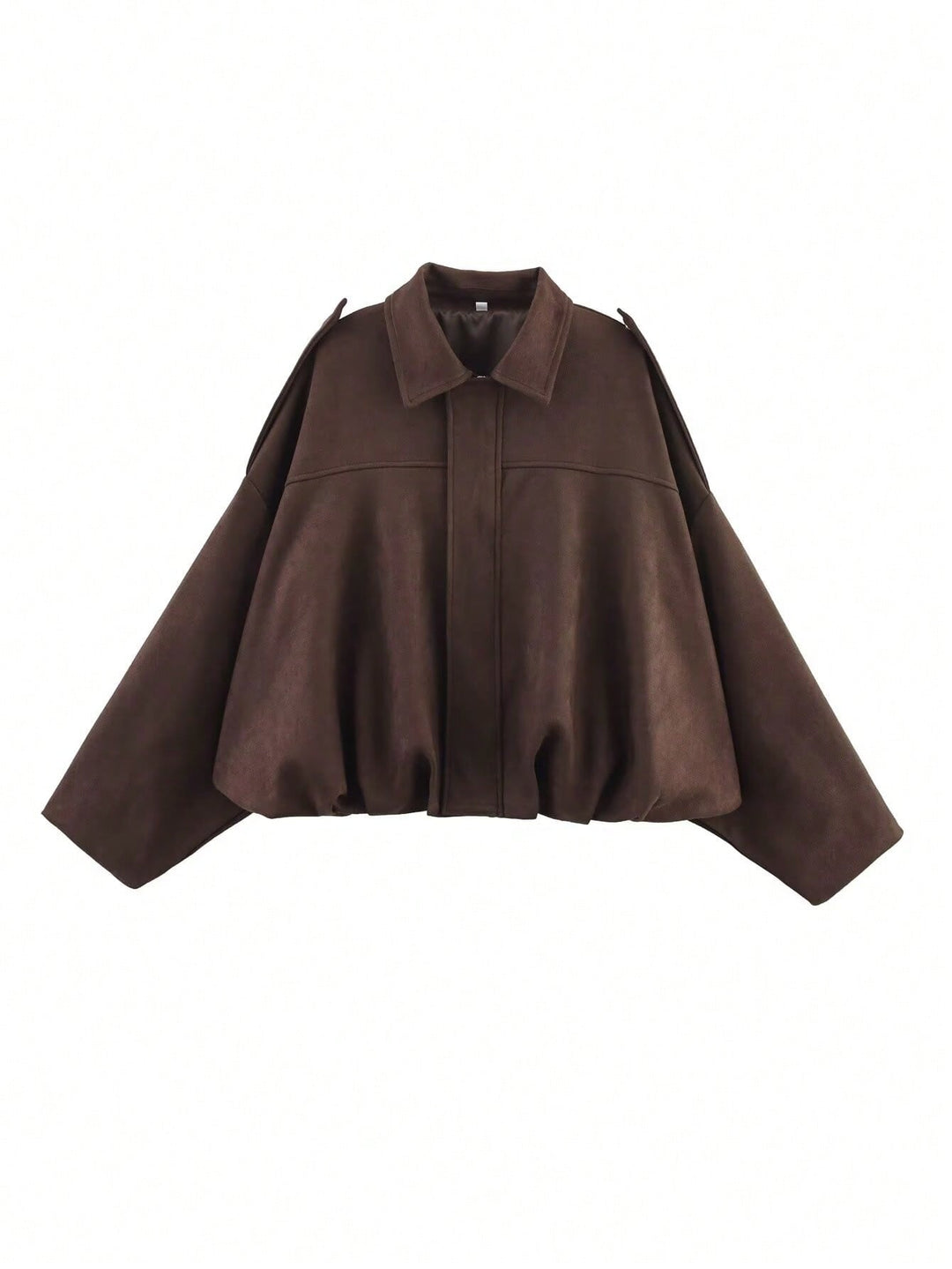 Suede Textured Pilot Jacket for Stylish Comfort Coffee