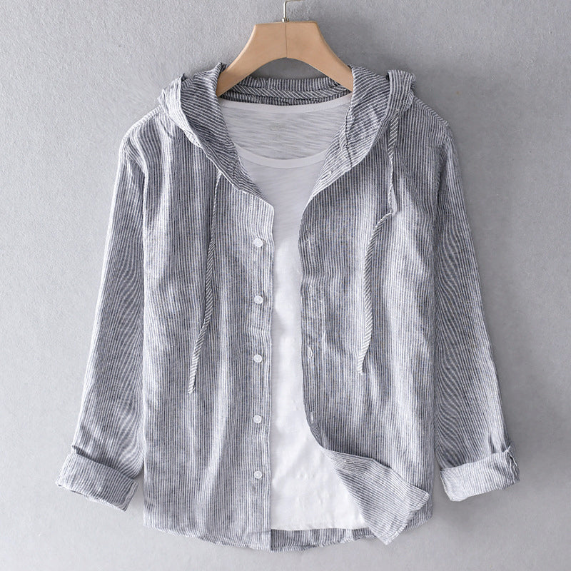 Elowen | Breathable linen shirt Grey