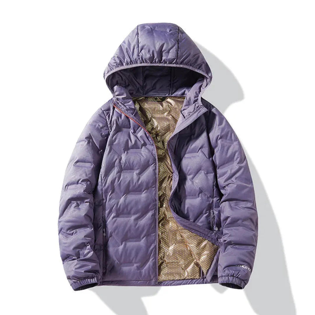 Premium Duck Down Puffer Jacket Purple