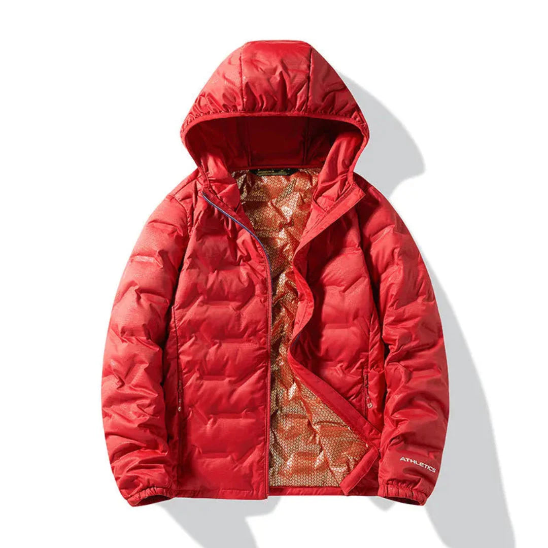 Premium Duck Down Puffer Jacket Red