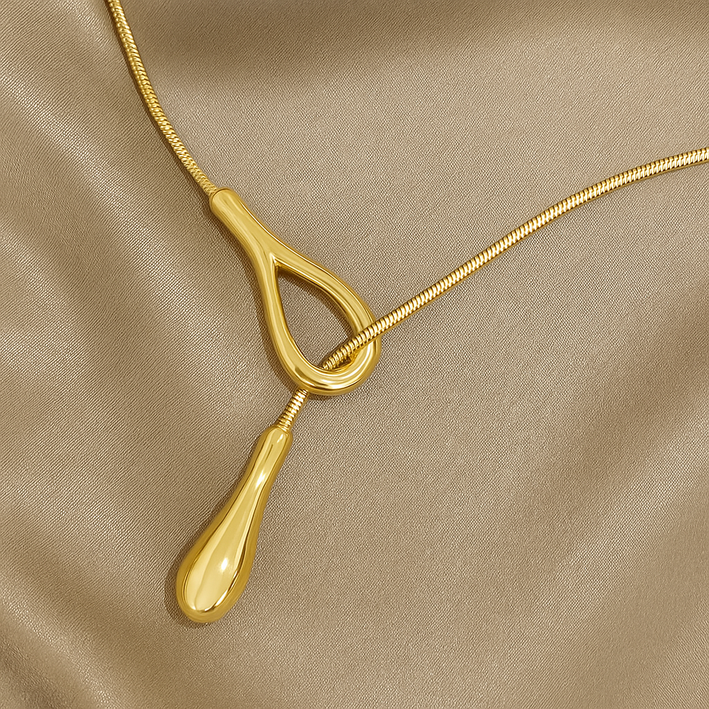 Elegant Raindrop Pendant Necklace-MODAUTLET