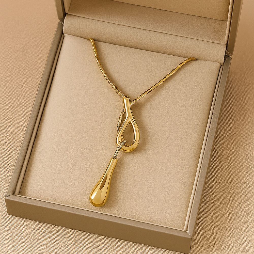 Elegant Raindrop Pendant Necklace-MODAUTLET