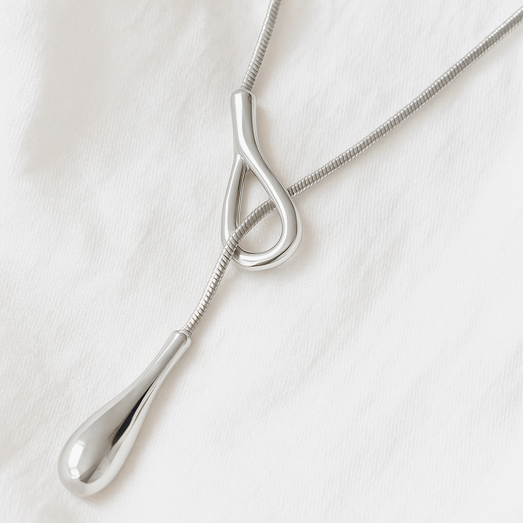 Elegant Raindrop Pendant Necklace-MODAUTLET