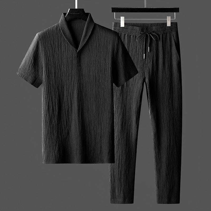 Cotton Casual Loungewear Set For Home Comfort Everyday Black (SOLD OUT)