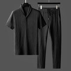 Cotton Casual Loungewear Set For Home Comfort Everyday Black (SOLD OUT)