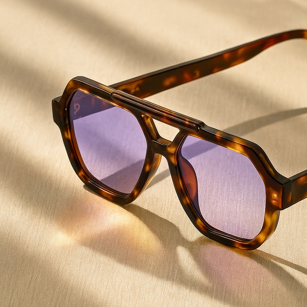 Square Frame Sunglasses - Miami Style