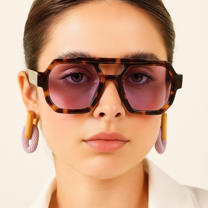 Square Frame Sunglasses - Miami Style-MODAUTLET