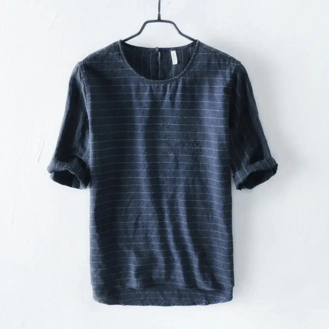Geneva Linen Cotton T-Shirt-MODAUTLET