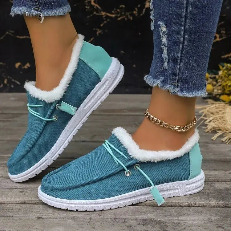Women's Cozy Thick Velvet Winter Shoes – Stylish Comfort-MODAUTLET