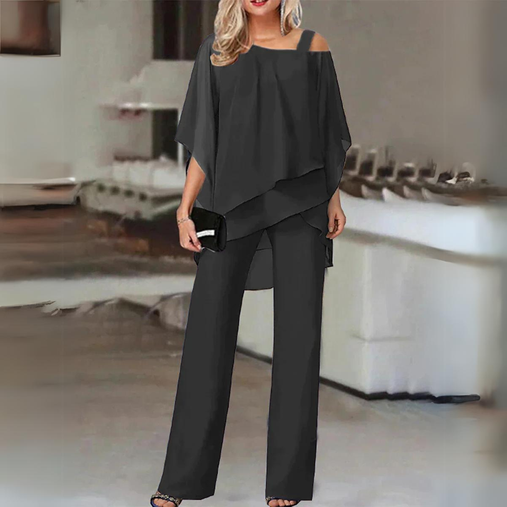 Tie-Dye Mesh Two-Piece Set Black