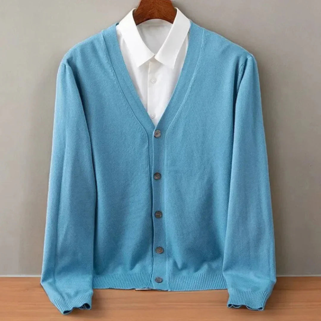 Classic Cashmere Cardigan for Timeless Style Sky Blue
