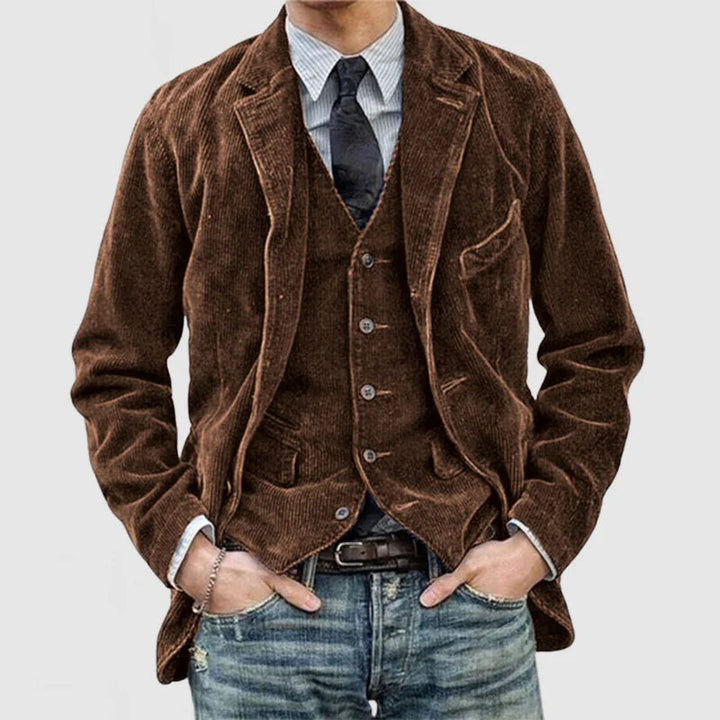 Timeless Vintage Jacket and Vest for Classic Style Brown