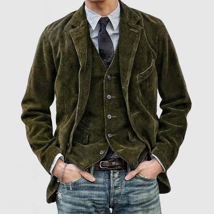 Timeless Vintage Jacket and Vest for Classic Style Green