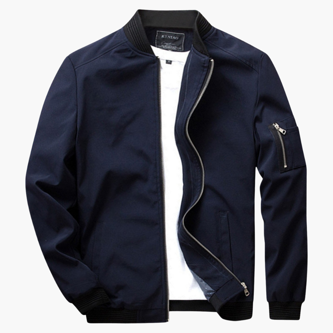 Trendy Bomber Jacket for Modern Style Blue