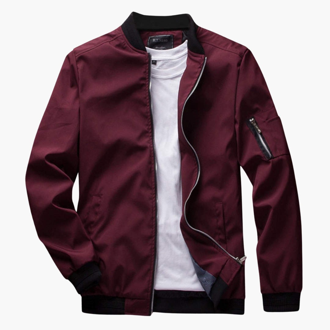 Trendy Bomber Jacket for Modern Style Red