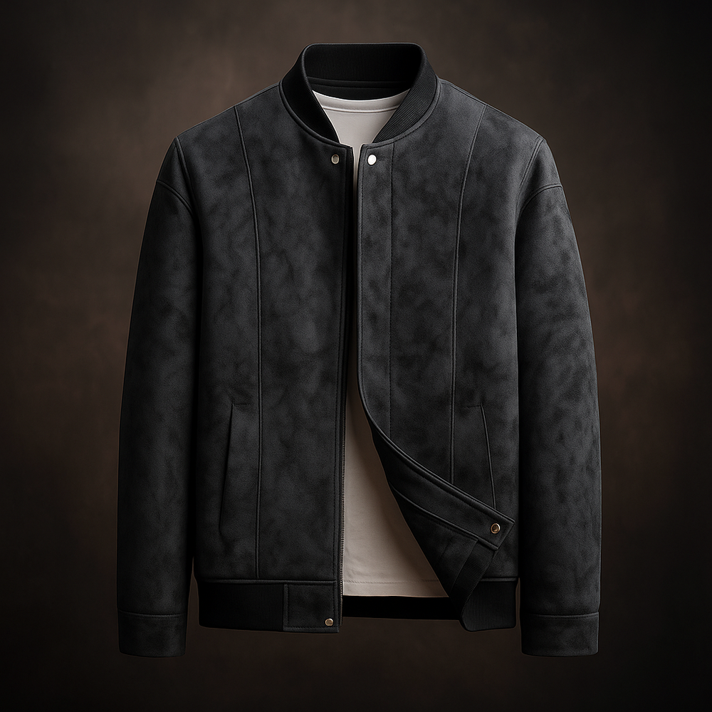 Trendy Bomber Jacket for a Chic Look Black