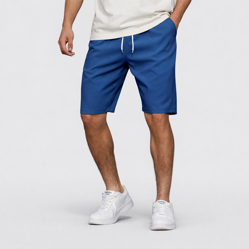 Trevor | Men's Relaxed Fit Elastic Waist Casual Shorts-MODAUTLET
