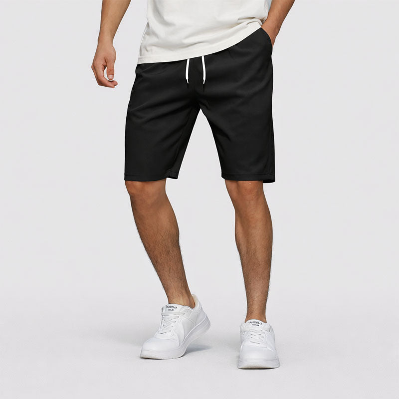 Trevor | Men's Relaxed Fit Elastic Waist Casual Shorts-MODAUTLET