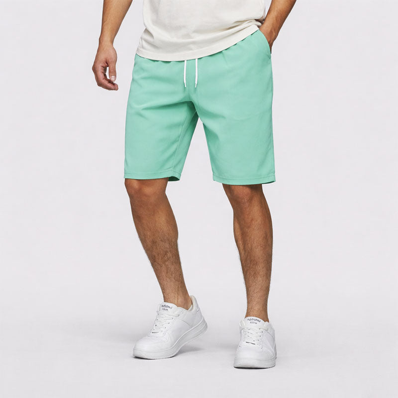 Trevor | Men's Relaxed Fit Elastic Waist Casual Shorts-MODAUTLET
