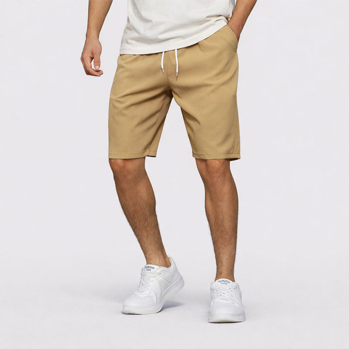 Trevor | Men's Relaxed Fit Elastic Waist Casual Shorts-MODAUTLET