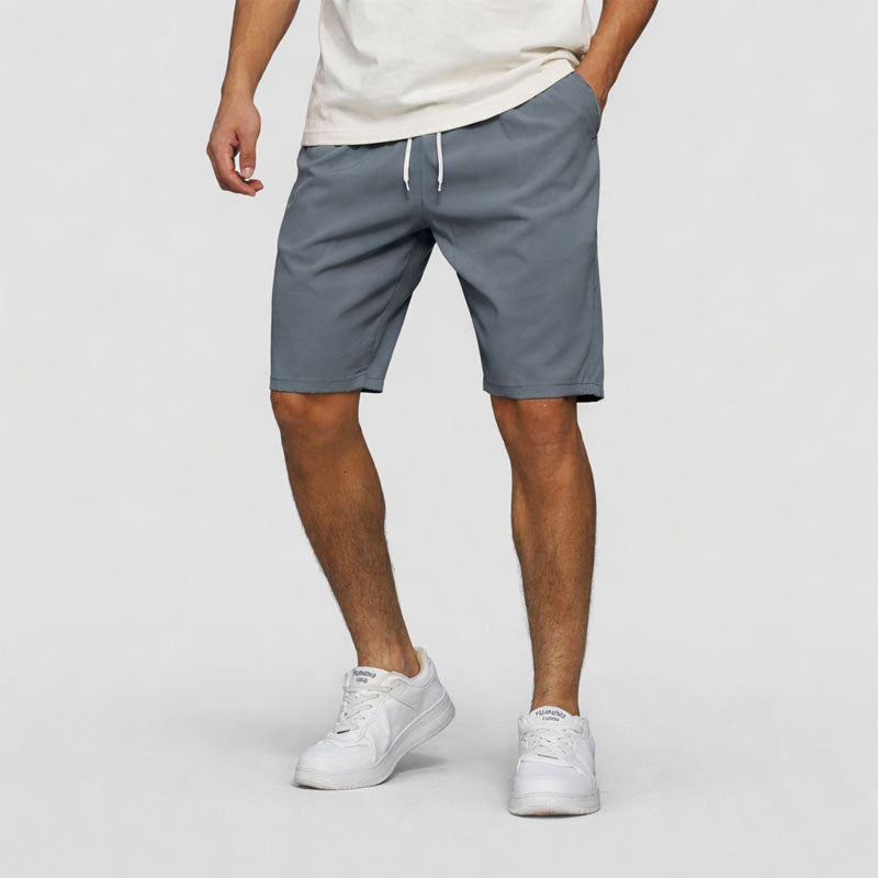 Trevor | Men's Relaxed Fit Elastic Waist Casual Shorts-MODAUTLET