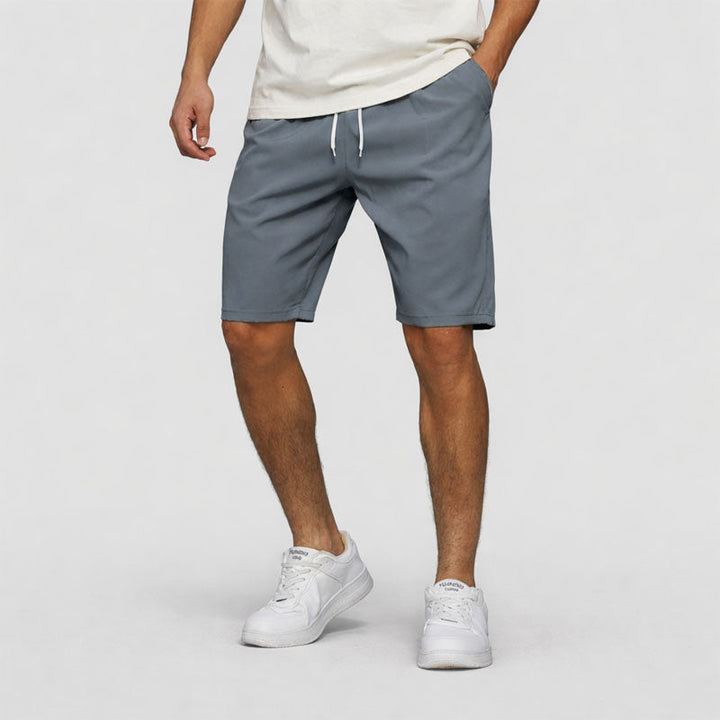 Trevor | Men's Relaxed Fit Elastic Waist Casual Shorts-MODAUTLET