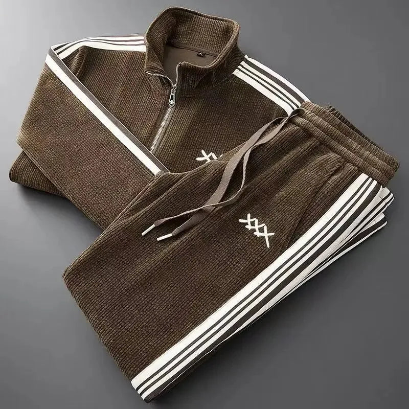 Triple X Cotton Tracksuit Collection Brown